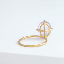 Load image into Gallery viewer, Fall in drop milky amethyst ring