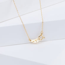 Load image into Gallery viewer, Leaf one-of-a-kind pear champagne diamond necklace
