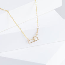 Load image into Gallery viewer, Gallery oval moss aquamarine necklace B