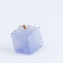 Load image into Gallery viewer, Cube blue chalcedony earrings