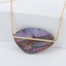 Load image into Gallery viewer, Band one-of-a-kind boulder opal necklace (No. 3994)