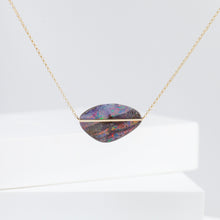 Load image into Gallery viewer, Band one-of-a-kind boulder opal necklace (No. 3994)
