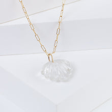 Load image into Gallery viewer, Carved crystal pendant