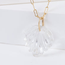Load image into Gallery viewer, Carved crystal pendant