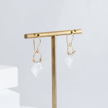 Load image into Gallery viewer, Carved crystal drop earrings