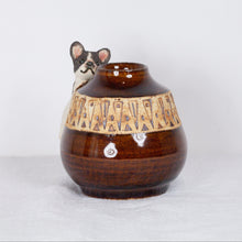 Load image into Gallery viewer, Yukurite - Ceramic small vase with frenchie