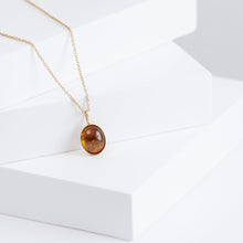 Load image into Gallery viewer, Octavia brown tourmaline necklace