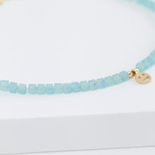 Load image into Gallery viewer, Smiley amazonite beads bracelet