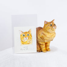 Load image into Gallery viewer, Ryoji Bannai - #2510 Orange tabby sitting cat