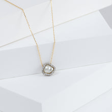 Load image into Gallery viewer, Tulle south sea pearl and diamond necklace