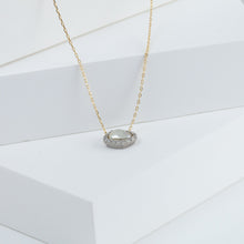 Load image into Gallery viewer, Tulle south sea pearl and diamond necklace