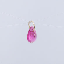 Load image into Gallery viewer, Rubellite pear drop pendant