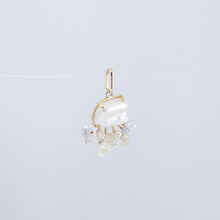 Load image into Gallery viewer, Fairy freshwater pearl and mixed stone pendant