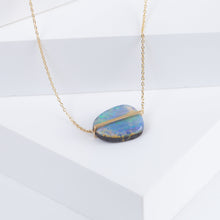 Load image into Gallery viewer, Band one-of-a-kind boulder opal necklace B
