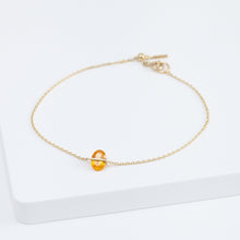 Load image into Gallery viewer, Band one-of-a-kind oval mandarin garnet bracelet