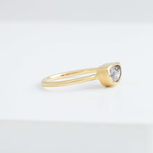 Load image into Gallery viewer, OOAK Half Moon salt and pepper diamond ring