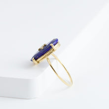 Load image into Gallery viewer, Magic lamp lapis lazuli ring