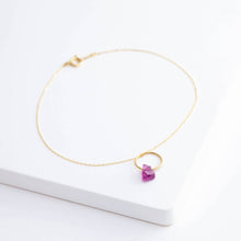 Load image into Gallery viewer, Rough stone rhodolite garnet pendant