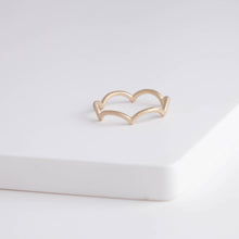 Load image into Gallery viewer, Pointed waves ring