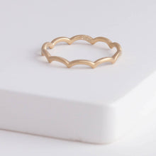 Load image into Gallery viewer, Pointed wavelets ring