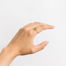 Load image into Gallery viewer, Rough stone green grossular garnet ring - Kolekto