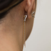 Load image into Gallery viewer, Horse through rhodium plated silver earring - Kolekto