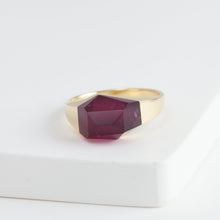 Load image into Gallery viewer, [Limited Edition] Mini rock crystal red tourmaline ring
