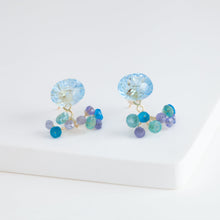 Load image into Gallery viewer, Fairy blue topaz and pearl earrings [limited edition]
