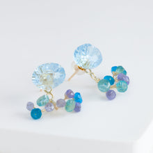 Load image into Gallery viewer, Fairy blue topaz and pearl earrings [limited edition]
