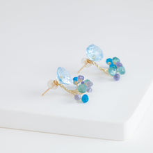 Load image into Gallery viewer, Fairy blue topaz and pearl earrings [limited edition]
