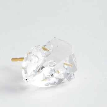 Herkimer quartz large stud