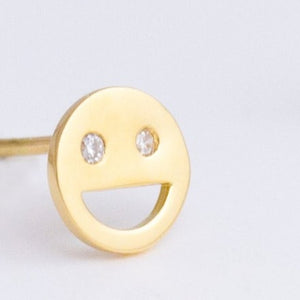 Diamond smile studs