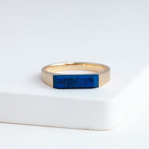 Lapis signet ring