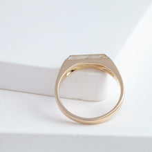 Load image into Gallery viewer, Rutilated quartz signet ring
