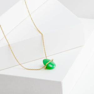Band one-of-a-kind jade necklace