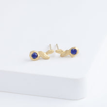Load image into Gallery viewer, Whisper blue sapphire stud
