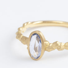 Load image into Gallery viewer, Whisper one-of-a-kind light blue sapphire ring

