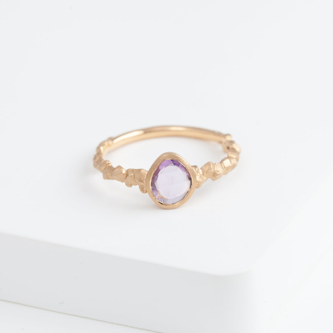 Whisper one-of-a-kind pink sapphire ring