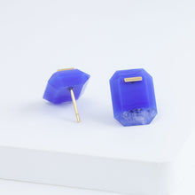 Load image into Gallery viewer, EDITIONS blue agate earrings
