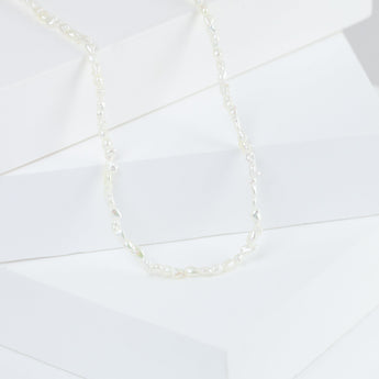 Sazare small white akoya pearl necklace (#6065)