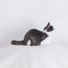 Load image into Gallery viewer, Ryoji Bannai - #15 Black and white sitting cat
