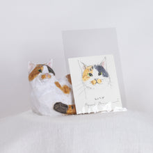 Load image into Gallery viewer, Ryoji Bannai - #19 Calico chilling cat
