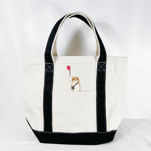 Fluffy - small Shiba tote bag