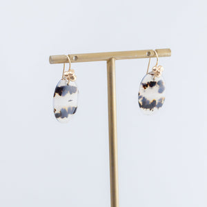 Forma one-of-a-kind large Montana agate earrings