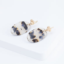 Load image into Gallery viewer, Forma one-of-a-kind large Montana agate earrings
