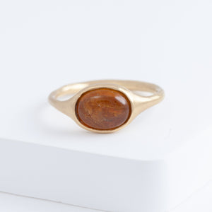 Maxi Yui brown tourmaline ring