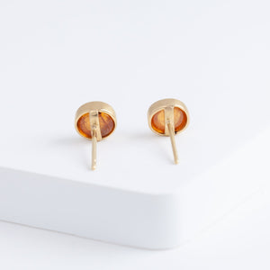 Gallery garnet studs