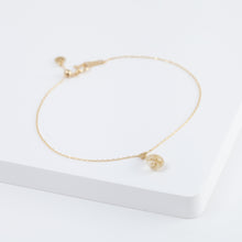 Load image into Gallery viewer, Smiley rutilated quartz briolette bracelet
