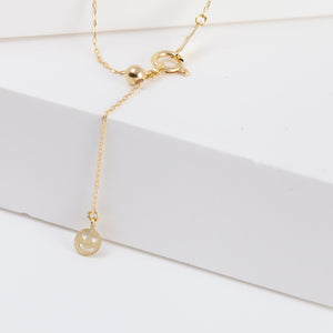 Opal smiley necklace