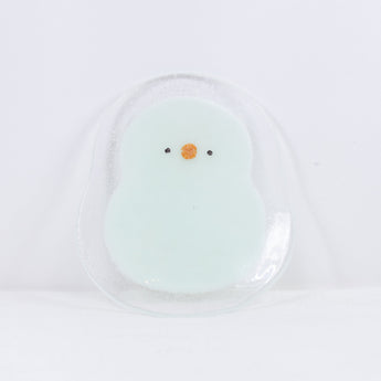 Blue Chick Glass Plate